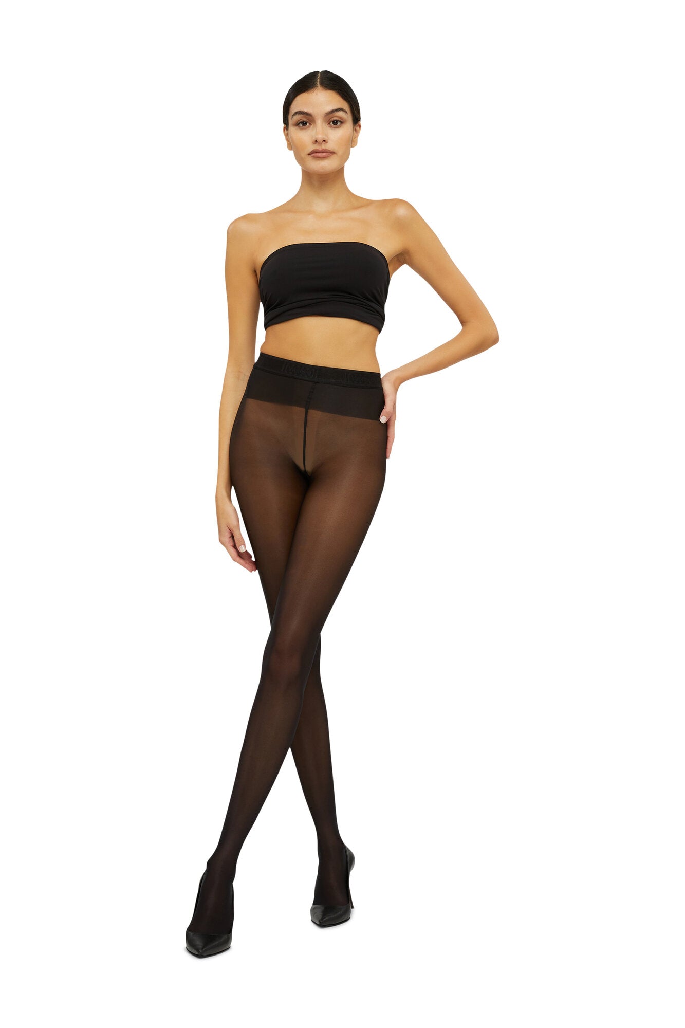 Neon 40 strømpebukser - sort